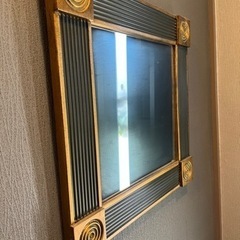 【ネット決済】オリエンタル調　壁掛け鏡