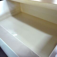 プラチェスト 7段 ウッドトップ 収納 ホワイト 高さ 141cm キャスター