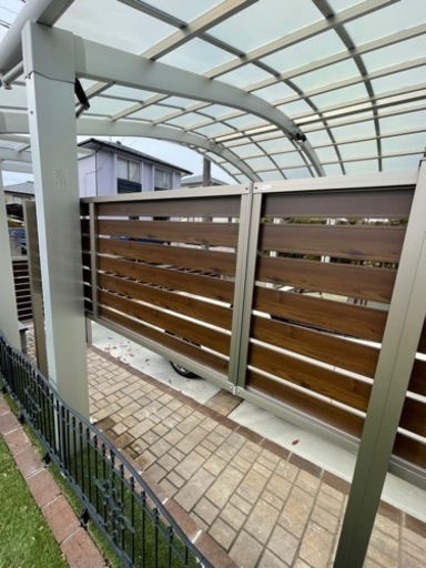 取引中 三協アルミ フェンス 横板ユニット2m×2枚