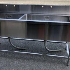 ⭐︎中古品　ソイルド2槽シンク　2000×750×850mm  厨房機器⭐︎
