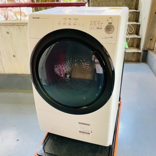 SHARP ドラム式洗濯乾燥機 洗濯7.0kg 乾燥3.5kg ES-S7E-WL