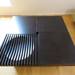 【極美品】CondeHouse カンディハウス バリンジャーEXP スライドテーブルCR Hタイプ 100×100 日本製 カンディハウス リビング 机 センターテーブル