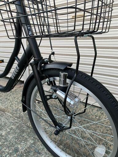 新品☆未使用 ママチャリ 20インチ チャイルドシートok マットブラック 