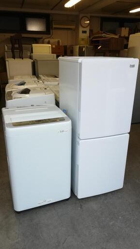 セット436⭐配送と設置は無料サービス⭐Haier冷蔵庫148L＋Panasonic洗濯機5kg
