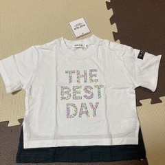 新品タグ付✨ベベ✨定価3,500円✨重ね着風Tシャツ✨ベビー90