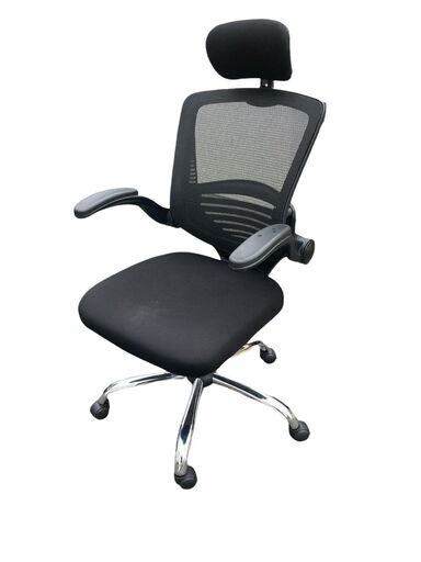 ◆特価品◆メッシュオフィスチェア ハイバックタイプ ゲーミングチェア 椅子 (ブラック) 肘あり