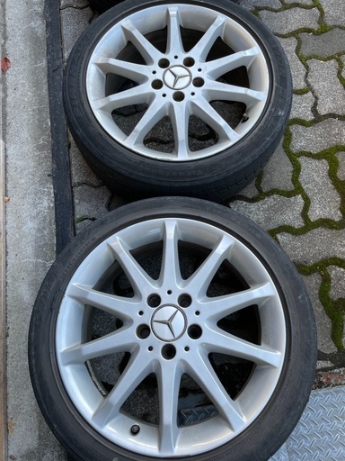 ホイール４本セット ベンツBクラス(W245)用 17 x 7J タイヤ付き 215/45R17-