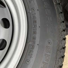 145R12▲タイヤ&ホイールセット！新車外し！軽トラック！