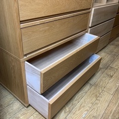 11/19値下げ致しました！⭐️人気⭐️無印良品 スタッキング 4段チェスト オーク材 北欧Style MUJI