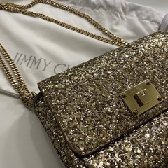 JIMMY CHOO グリッター2wayショルダーバッグ