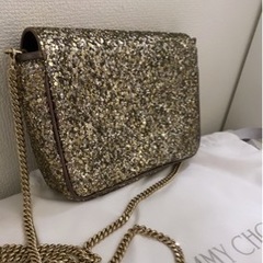 JIMMY CHOO グリッター2wayショルダーバッグ