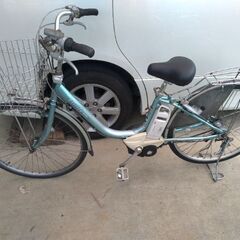 電動自転車 ブリジストン アシスタ 26インチ 3速 水色