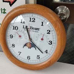 0429-092 L.L.Bean ウェザーステーション時計