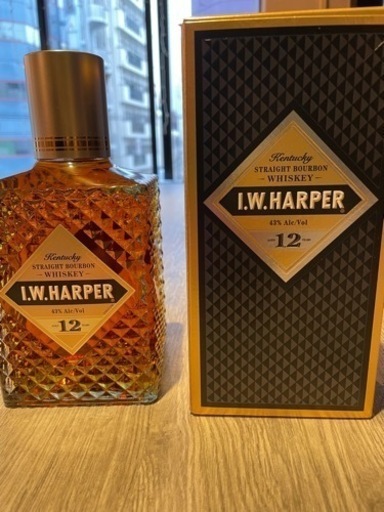 終売　I.W.HARPER 12年　未開封　箱あり　アイダブリュハーパー12年 8500円