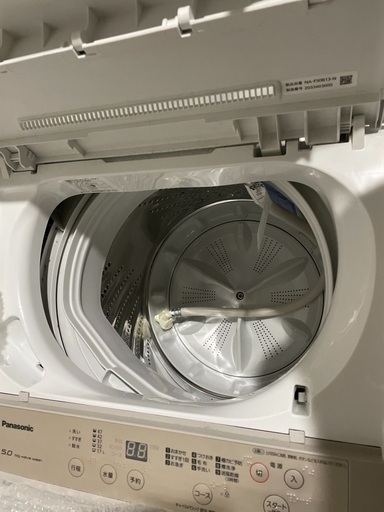 Panasonic 洗濯機　5㎏　2020年新品購入