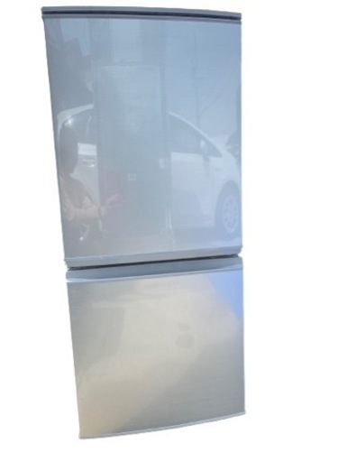 2015年製 シャープ SHARP SJ-D14A-S [冷蔵庫 （137L・つけかえどっちもドア） 2ドア シルバー系](0427c)