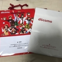 【ネット決済・配送可】【新品未使用】docomo紙袋2枚