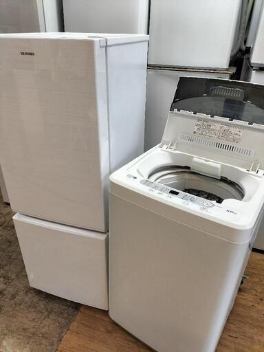 新生活応援家電セット！！No６７ アイリスオーヤマ  AF-156Z-WE 2ドア冷凍冷蔵庫 156L 2019年製・ヤマダ電気　YWM-T60A1 　全自動洗濯機　6.0K 2018年製 2点セット！！