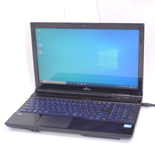 中古良品 15インチ 新品SSD Wi-Fi有 ノートパソコン 富士通 AH56/J 第3世代Core i5 8GB BD 無線 Bluetooth カメラ Windows10 Office