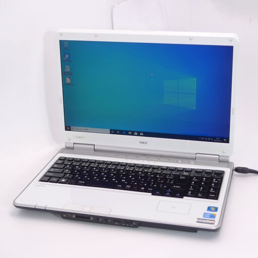 中古美品 16インチ Wi-Fi有 ノートパソコン NEC PC-LL750AS1YW Core i5 4GB 750G Blu-ray 無線 FeliCa Windows10 Office済 即使用可
