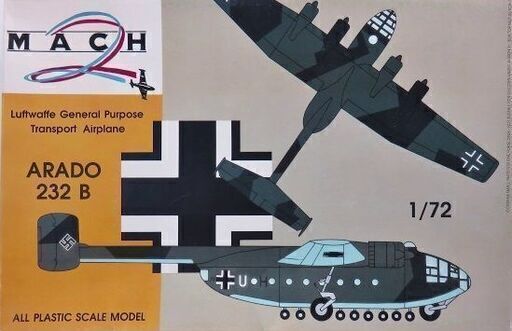 1/72 マッハ2/MACH2 GP.004 アラドAr232B Arado Ar232B WWⅡ独軍輸送機 内袋未開封(未塗装/未塗装)