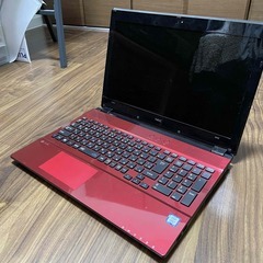 NEC LAVIE NS350/F ノートパソコン クリスタルレッド 15.6インチ 2.4 