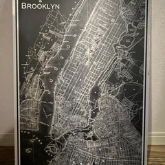 壁掛け　ニューヨーク　地図