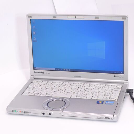 中古動作良品 日本製 Wi-Fi有 ノートパソコン Panasonic CF-SX2JDHYS 第3世代Core i5 4GB DVDRW 無線 Bluetooth カメラ Win10 Office