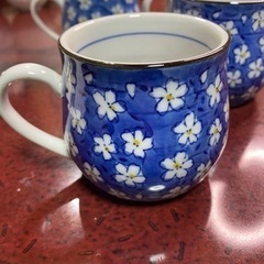 【ネット決済・配送可】食器   湯飲み茶碗4客 美品