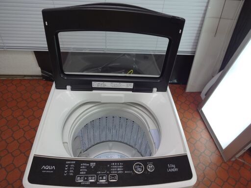 ID 013483　洗濯機　アクア　5K　２０１８年製　AQW-G50GJ(W)