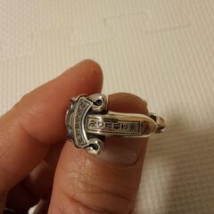 希少 クロムハーツ ダブルダガー オープンリング シルバー