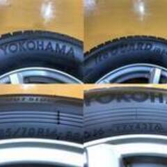 No.809　ヨコハマ　アイスガード　iG50PLUS　14インチ　スタッドレスタイヤ　185/70R14　ホイール付　4本セット