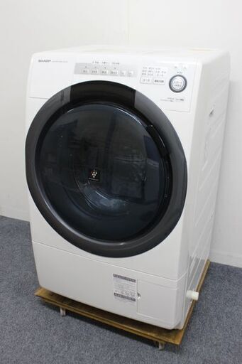 シャープ　ドラム式洗濯機　ES-S7C-WL　プラズマクラスター 7kg 2018年製 2018年製 SHARP 中古家電 店頭引取歓迎 R5783)