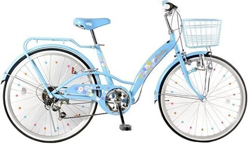 【新品】女の子用自転車 24インチ 6段ギア 水色 未使用・開梱のみ・新品　20,800円→安値で