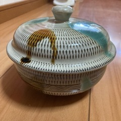 小鹿田焼  蓋付き鉢