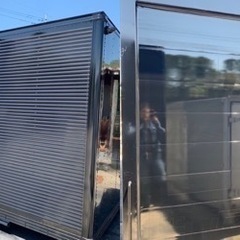 No.620 アルミバン 4ｔ 車 アルミ 箱 バイク 倉庫 トラック コンテナ 米 保管庫 物置 DIY