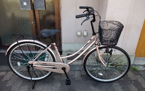 LAPIS[ラピス]26吋 ファミリーサイクル シングル/ベージュ