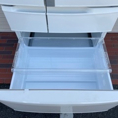 パナソニック NR-FV45S1-W 451L 6ドア 冷蔵庫 2016年製 エコナビ 冷凍