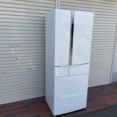 パナソニック NR-FV45S1-W 451L 6ドア 冷蔵庫 2016年製 エコナビ 冷凍