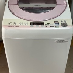 送料・設置込み 洗濯機 8kg SHARP 2014年