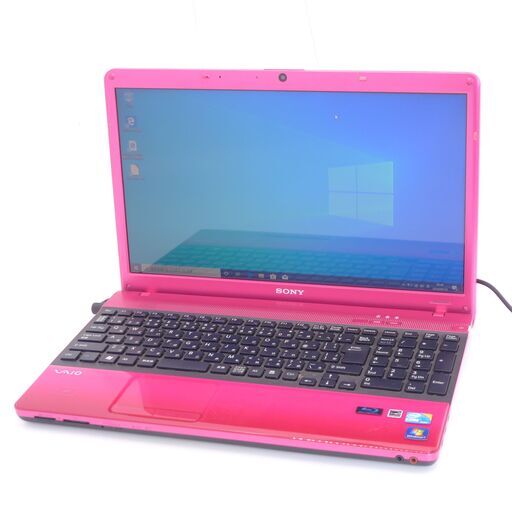中古美品 15インチ 新品高速SSD ピンク ノートパソコン SONY VPCEB49FJ Wi-Fi有 Core i5 4GB BD 無線 Bluetooth カメラ Win10 Office