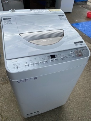 お薦め品‼️分解洗浄済み‼️シャープ洗濯乾燥機5.5/3.5kg 2018年