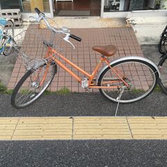 リサイクルショップどりーむ天保山店　No１２７　自転車　オレンジ...