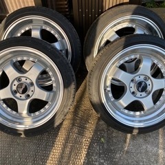 ステレスレーシングk35 ステルスレーシング K35 17X7.0J OFF+42 PCD114.3 人気の2段