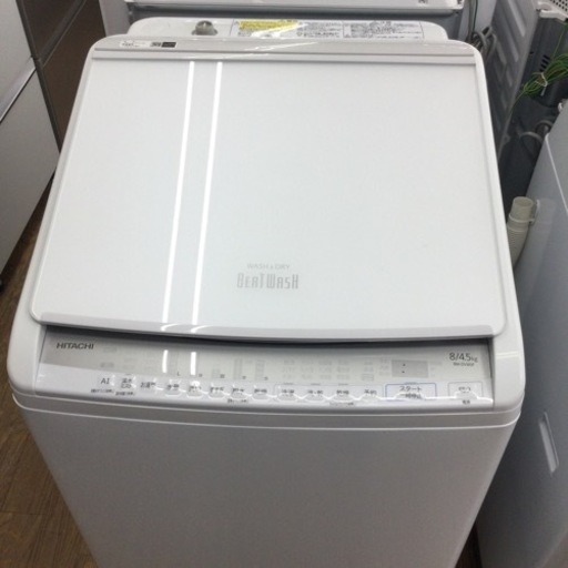 #E-2【ご来店頂ける方限定】HITACHIの8、0Kg洗濯乾燥機です