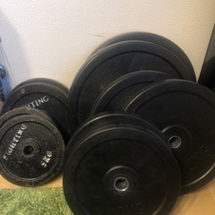 バーベル　バーベル台　プレート115キロセット