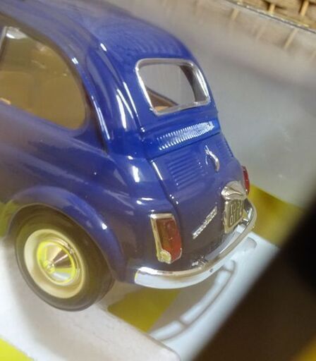 保管品 ブラーゴ 1/18 フィアット 500 F ブルー 青 1965 burago Fiat GOLD collezione ダイキャストミニカー 札幌市 白石区 東札幌