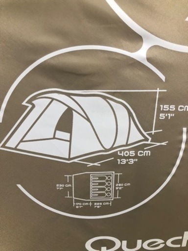 商談中！最終値下げ。Quechua(ケシュア) お買い得品 4人用  