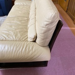 【美品】アサヒ　ソファー　3人掛け　アサヒ家具　ベージュ