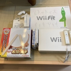 Wii 本体　Wii fit  太鼓とバチ　リモコン各種